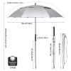 G4Free Vented UV Golf/Beach Umbrella 68" Arc, Auto Open Oversize Extra Large Windproof Sun Shade Rain Umbrellas(Silver/Pink) view 4