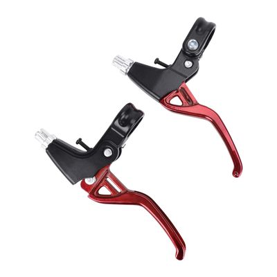1 Pair Bike Brake Levers Aluminum Alloy Bicycle Brake Handle Mountain Road Bike Brake Lever Universal Bike Brake Levers Brake Handles for Mountain Bike, Road Bike, Folding Bike, MTB-2.2cm Diameter