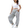 HeSaYep Women's High Waisted Sweatpants Workout Active Joggers Pants Baggy Lounge Bottoms,Grey M view 3