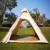 Latourreg 2 Person Outdoor Camping of 2M Canvas Camping Pyramid Tent Large Adult Teepee Pagoda Tent view 1