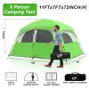 CAMPROS CP Tent 6 Person Camping Tents, Waterproof Windproof Family Tent with Top Rainfly, 4 Large Mesh Windows, Double Layer, Easy Set Up, Portable with Carry Bag, for All Seasons - 11'X7'X72in(H) view 2