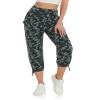 DIBAOLONG Womens Yoga Capri Pants Loose Yoga Pants Comfy Lounge Joggers Pajama Sweatpants with Pockets Camo M view 2