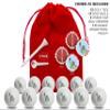 Clip Wipes USA American Flag Golf Gifts | USA American Flag Golf Balls | USA American Flag Golf Accessories Package #5 (Liberty-Red) view 2