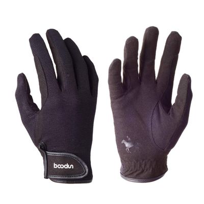 EXCEART 1pair Microfiber Riding Gloves Breathable Fit for Men and Women Comfortable Training Gloves Black