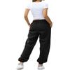 HeSaYep Women's High Waisted Sweatpants Workout Active Joggers Pants Baggy Lounge Bottoms,Black L view 2