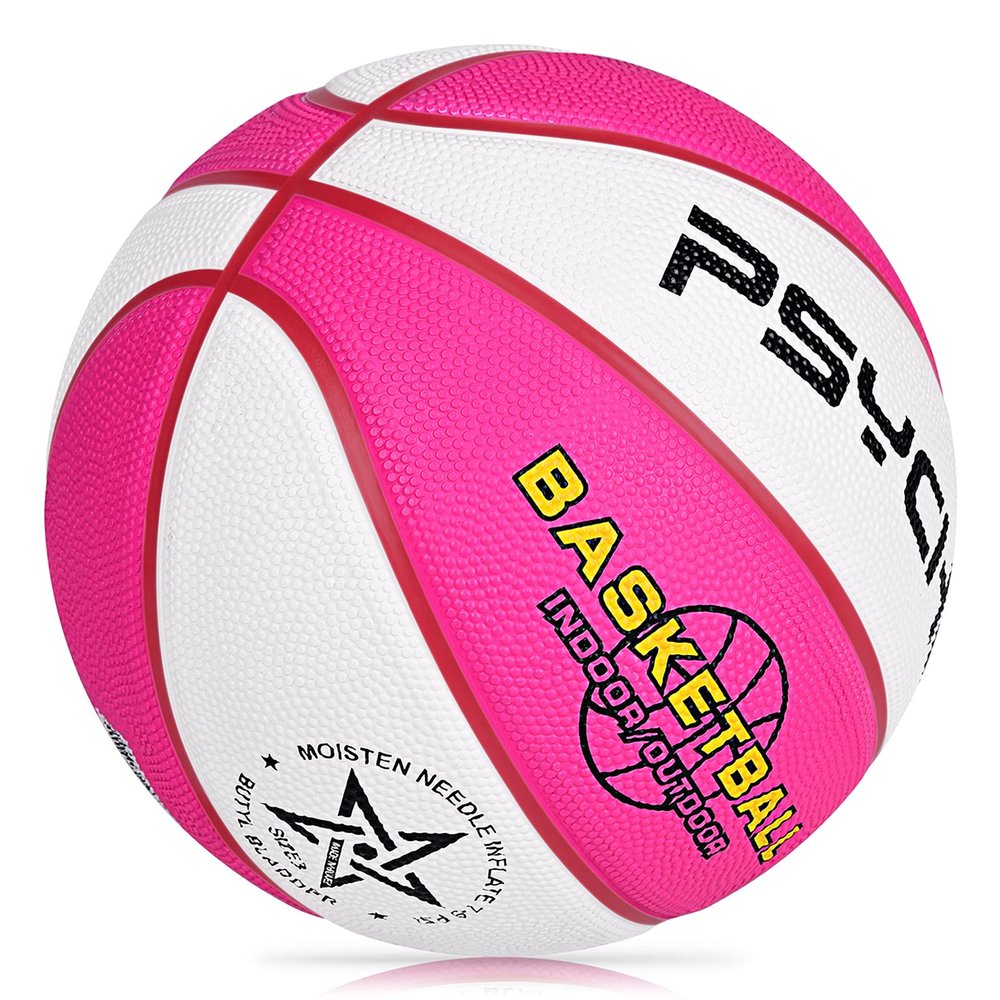 Wisdom Leaves Rubber Basketball(27.5") Size 5 for Kids/Youth Outdoor Indoor Beach Play Games-Waterproof Pool Basketball