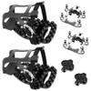 Venzo Bike Bicycle Toe Clips Cage Indoor Exercise Bike Pedal Adapters - Compatible with Peloton Bike Pedal, Convert Look Delta Pedals to Toe Clip Straps Ride with Sneakers - Toe Cages & SPD Adapters view 1