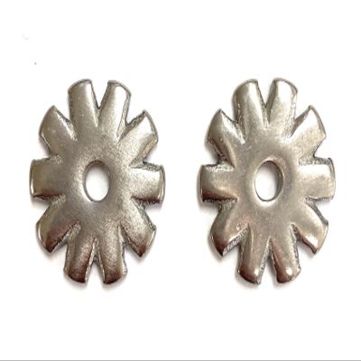 AJ Tack Stainless Steel Spur Rowels Stainless Steel Squared 10pt 1"