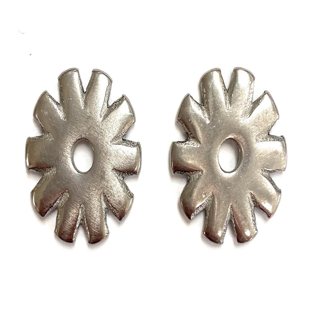 AJ Tack Stainless Steel Spur Rowels Stainless Steel Squared 10pt 1"