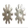 AJ Tack Stainless Steel Spur Rowels Stainless Steel Squared 10pt 1" view 2