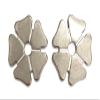 AJ Tack Stainless Steel Spur Rowels Stainless Steel Squared 10pt 1" view 4