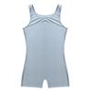 Aiihoo Mens Sleeveless Stretch Tank Top Unitard Biketard Leotard Singlet Bodysuit Jumpsuit Underwear Silver-gray X-Large view 4