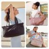 BAGSMART Tote Bag for Women, Tote Bag with Zipper Work Tote with Compartments Nurse Shoulder Hanbag for Travel, Gym view 2