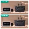 BAGSMART Tote Bag for Women, Tote Bag with Zipper Work Tote with Compartments Nurse Shoulder Hanbag for Travel, Gym view 3
