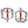 K PEDC Aluminum Alloy 9/16" Bike Pedal MTB Wide Platform Flat Non-Slip Bicycle Pedals with 3 Bearings for Mountain Bikes, Road, BMX view 2
