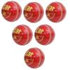 CW Star Red Cricket Ball Season 4 Piece Durable Leather Ball Water Proof Pack of 12 Match Quality Balls Box view 2