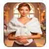 EASEDAILY Women's Fur Shawls and Wraps Wedding Fur Scarf Faux Bridal Stole with Brooch for Brides and Bridesmaids (A white) (A-white, US 4-14 (S-M)) view 1