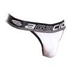 Agacio Mens Thong Underwear w/Pouch, Sexy Mens Bikini Underwear w/Wide Waistband and Ultra-Soft Fabric White view 1