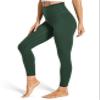 Colorfulkoala Women's High Waisted Tummy Control Workout Leggings 7/8 Length Ultra Soft Yoga Pants 25" (L, Forest Green) view 2
