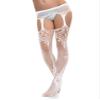 Skylety 6 Pairs Fishnet Stockings for Women Plus Size Thigh-high Tights Stockings Suspender Pantyhose Garter Belts(X-Large-xx-large,White, Red, Black) view 3