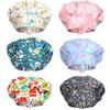 SATINIOR 6 Pieces Bouffant Caps with Buttons Elastic Bouffant Turban, Nursing Surgical Cap Printed Scrub Working Hats(Animal) view 1