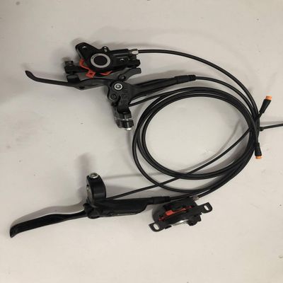 NBPOWER Modified Hydraulic Disc Brake with an Cut Off Power, for e-Bike DIY Conversion Kit Parts (Yellow Three-core Connector)
