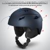 Odoland Ski Helmet and Goggles Set for Adults & Youth, Snowboard Helmet with Goggles - Shockproof Winter Sports Helmet with Protective Shell for Men, Women & Teens, Midnight Blue, M view 3