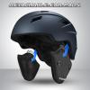 Odoland Ski Helmet and Goggles Set for Adults & Youth, Snowboard Helmet with Goggles - Shockproof Winter Sports Helmet with Protective Shell for Men, Women & Teens, Midnight Blue, M view 4