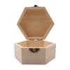 Idiytip Wooden Necklace Jewelry Display Tray Jewelry Storage Boxes Hexagon Boxes Beads Crafts Case Containers view 2