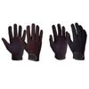EXCEART 1pair Professional Unisex Gloves Black Microfiber Riding Gloves Wrist Breathable Ergonomic Touchscreen Training Accessory for Horse Riding view 4