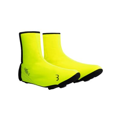 BBB Cycling, Bike Shoe Covers, Easily Adjustable, Cycling Overshoes, Thermals, Mens Womens MTB Shoes, Waterproof, WaterFlex 3.0, BWS-23 Neon Yellow