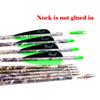 Pinals Archery 28" 30" 300 340 350 400 Spine Carbon Hunting Arrows for Compound Recurve Bow Practice Target 30 Inch Camo Arrow Shaft Pack of 12PCS Green 400 view 3
