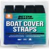 Boat Cover Straps, Adjustable Buckle, 8 Pack, 1" x 96" Nylon Utility Straps with Quick Release Buckles view 1
