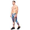 Kapow Meggings Men's Performance 3/4 Leggings Sports Compression with Pockets (Rev-X, Small) view 2