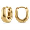 Milla Small Huggie Hoop Earrings for Women, 14K Gold Plated, 0.5 inches view 1