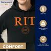 Barnesmith Rochester Institute of Technology Tigers Hooded Sweatshirt, Heritage, Black, Small view 3