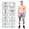 Kapow Meggings Men's Performance 3/4 Leggings Sports Compression with Pockets (Rev-X, Large) view 4