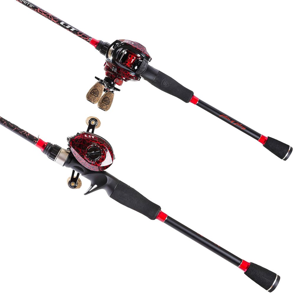 Favorite Lit Casting Combo | 7'3" Rod with Mod. Fast Action | Smooth Light Weight Reel with 6:4:1 Gear Ratio