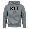 Barnesmith Rochester Institute of Technology Tigers Hooded Sweatshirt, Heritage, Charcoal Grey, XX-Large view 1