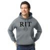 Barnesmith Rochester Institute of Technology Tigers Hooded Sweatshirt, Heritage, Charcoal Grey, XX-Large view 2