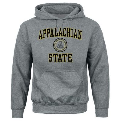 Barnesmith Appalachian State ASU Mountaineers Hooded Sweatshirt, Heritage, Charcoal Grey, X-Large