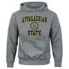 Barnesmith Appalachian State ASU Mountaineers Hooded Sweatshirt, Heritage, Charcoal Grey, X-Large view 1