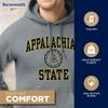 Barnesmith Appalachian State ASU Mountaineers Hooded Sweatshirt, Heritage, Charcoal Grey, X-Large view 3