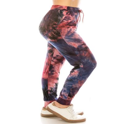 Leggings Depot JGA-Q526-S Intimate Mars Print Jogger Pants w/Pockets, Small
