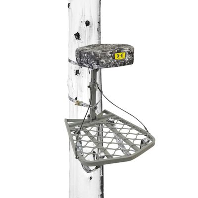 Hawk Ultra Lite Hang-On, Lightweight Tree Stand Hunting Gear with Memory Foam Seat, Foot Rest for Mobile Hunters, Quiet Step, 27.25 x 20.5 Inch