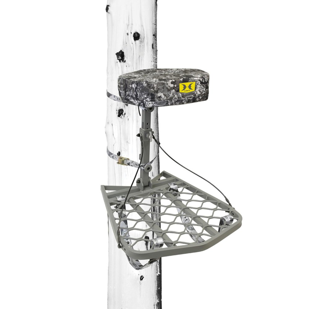 Hawk Ultra Lite Hang-On, Lightweight Tree Stand Hunting Gear with Memory Foam Seat, Foot Rest for Mobile Hunters, Quiet Step, 27.25 x 20.5 Inch