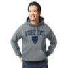 Barnesmith Murray State University Racers Hooded Sweatshirt, Heritage, Charcoal Grey, X-Large view 2