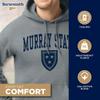 Barnesmith Murray State University Racers Hooded Sweatshirt, Heritage, Charcoal Grey, X-Large view 3