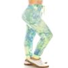 Leggings Depot JGA-S773-XL Neon Fused Tie Dye Print Jogger Pants w/Pockets, XL view 1