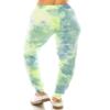 Leggings Depot JGA-S773-XL Neon Fused Tie Dye Print Jogger Pants w/Pockets, XL view 3